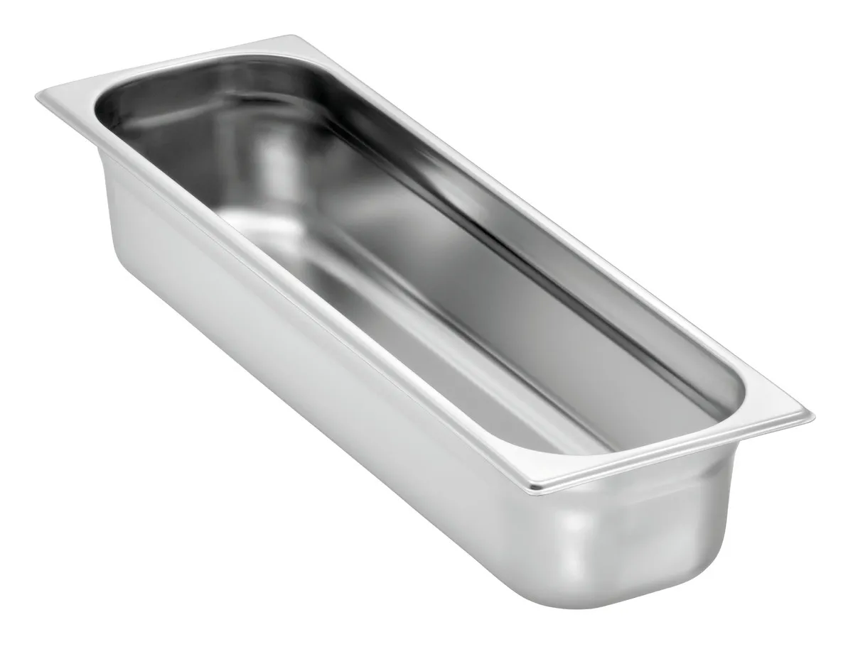 Bakalársky gastro GN 2/4 nerez - Hĺbka 100 mm - 6 L