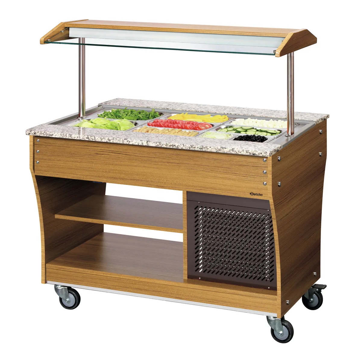 Bufet / Bar so šalátmi s chladením - 3 x GN 1/1