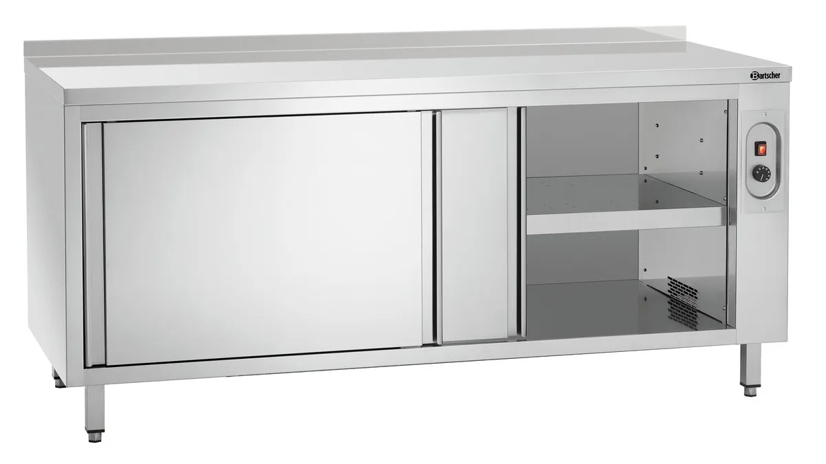Vyhrievaná skriňa s chrbtovou doskou - L 1800 x P 700 mm