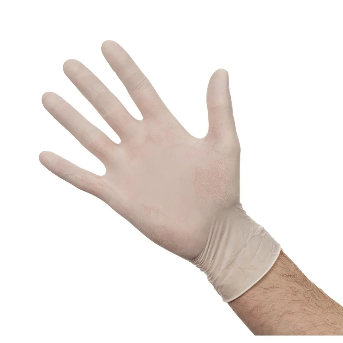 Pudrové latexové rukavice - Veľkosť L - Balenie 100