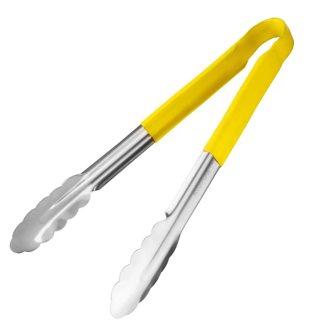 Žltá servírovacia pinca z nerezovej ocele - 300 mm