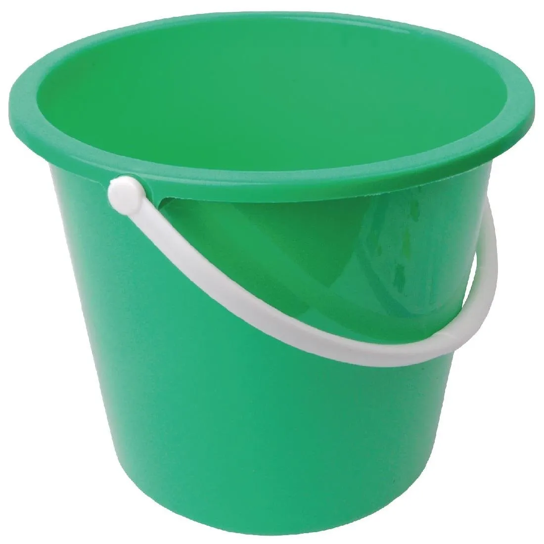 Kruglý plastový vedro zelené farby - 10 L
