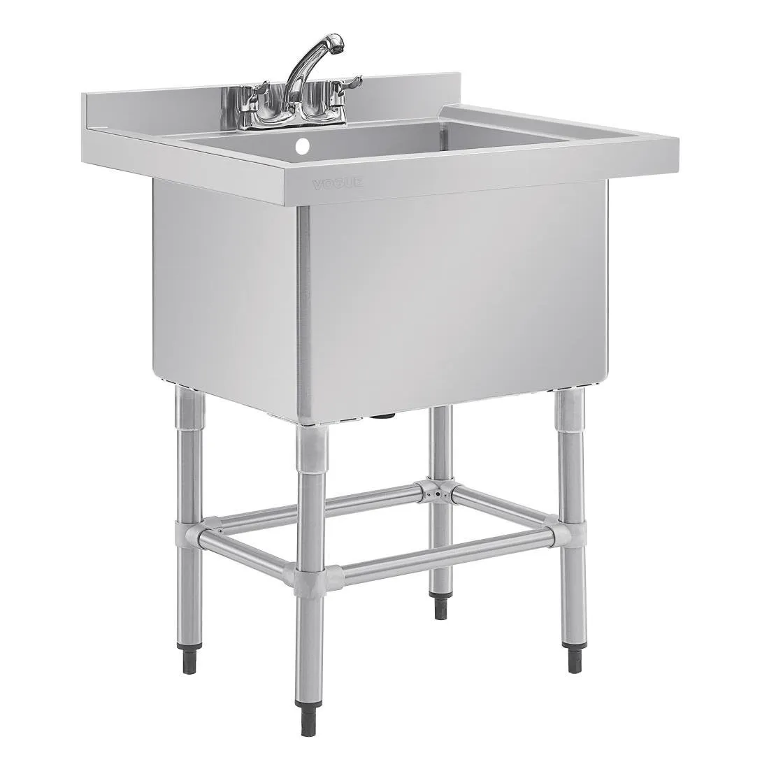 Hlboký drez s chrbtom 100 L - 770 x 600 mm