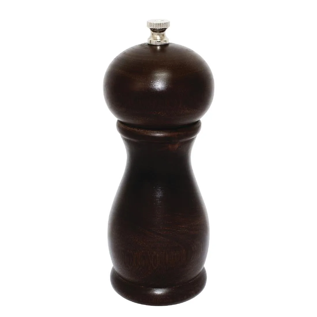 Mlynček na soľ a korenie z tmavého dreva - V 153 mm