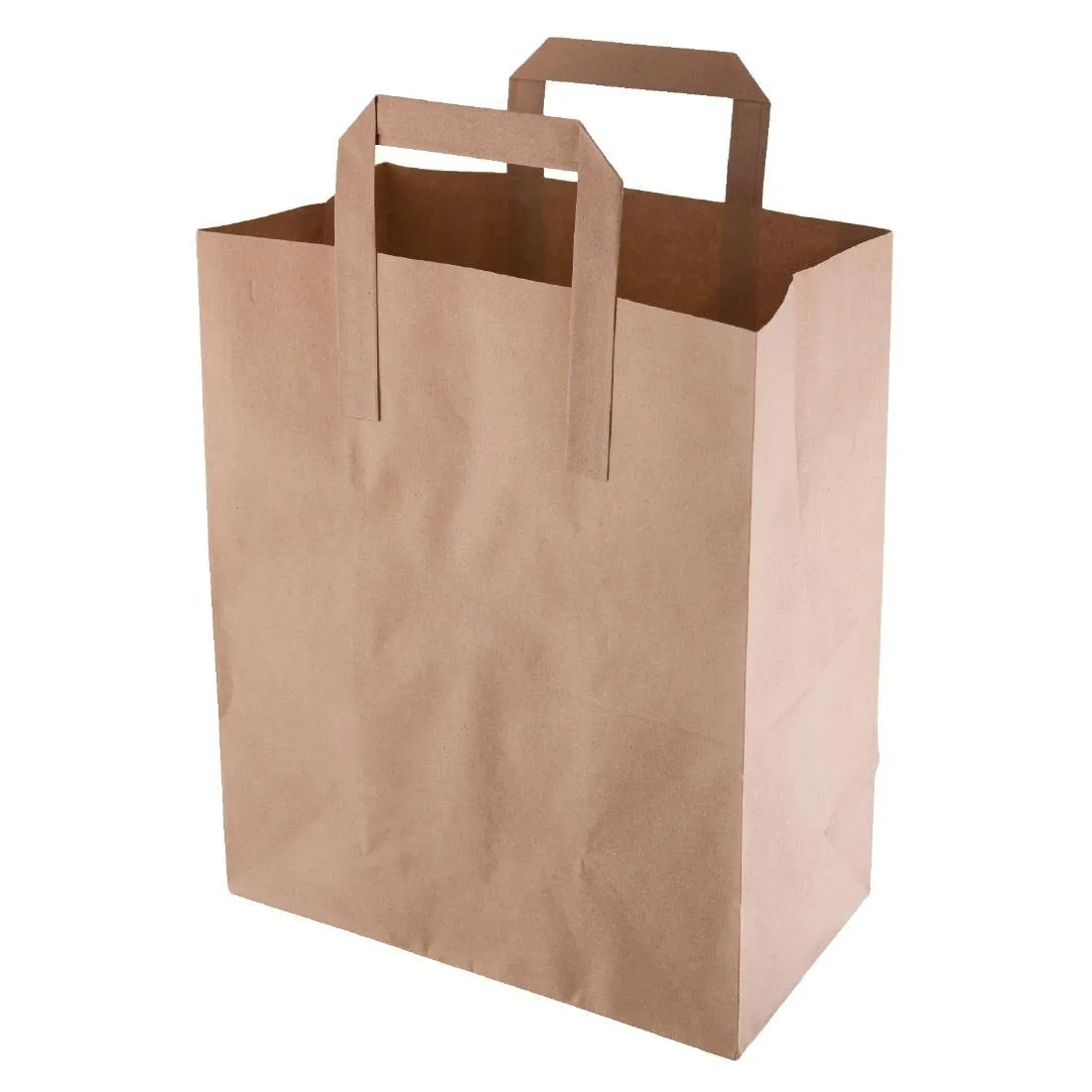 Recyklovateľný hnedý papierový vrecúšok - 255 x 215 mm - Balenie 250