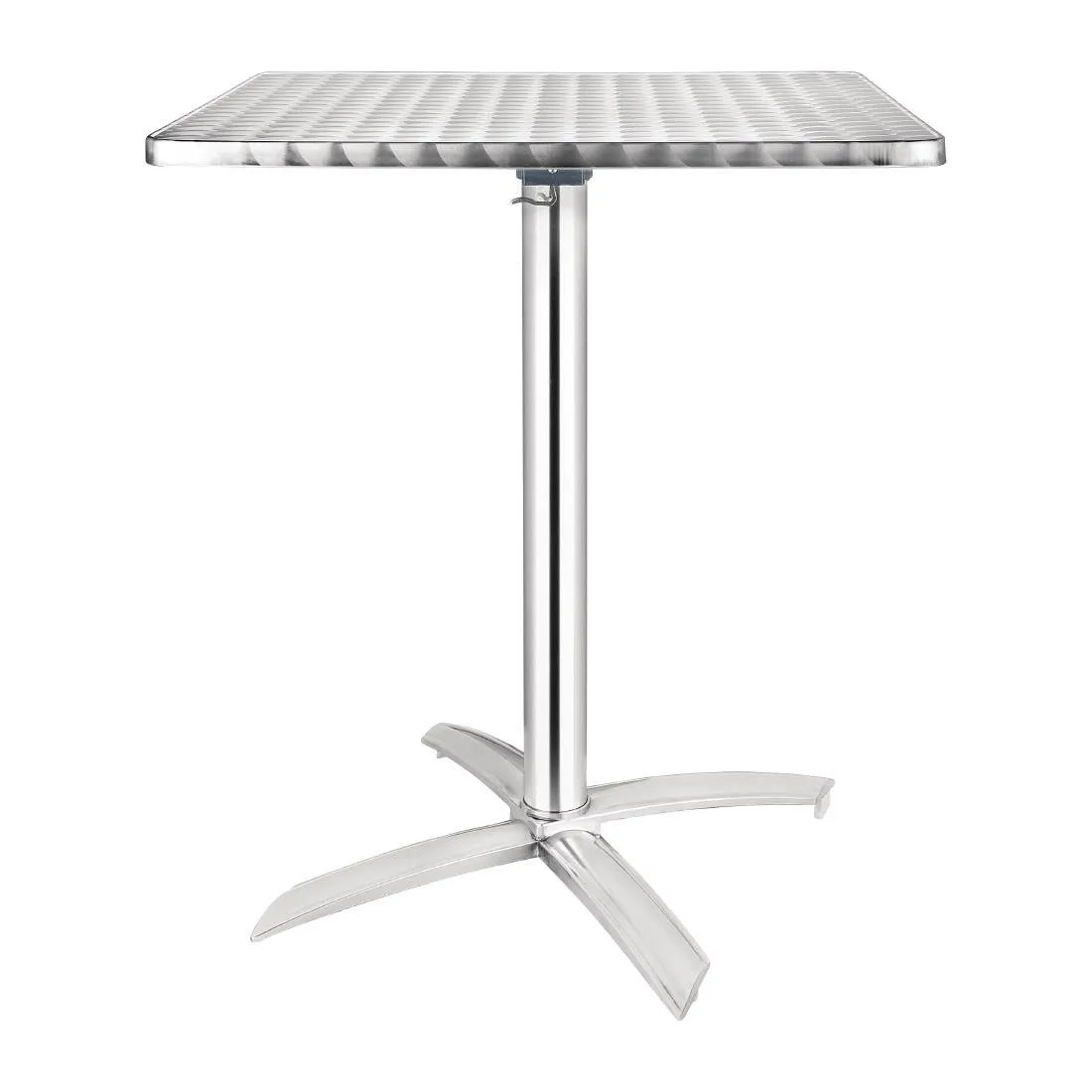 Štvorcový stôl s naklápacím plechovým stolom - 600 x 600 mm