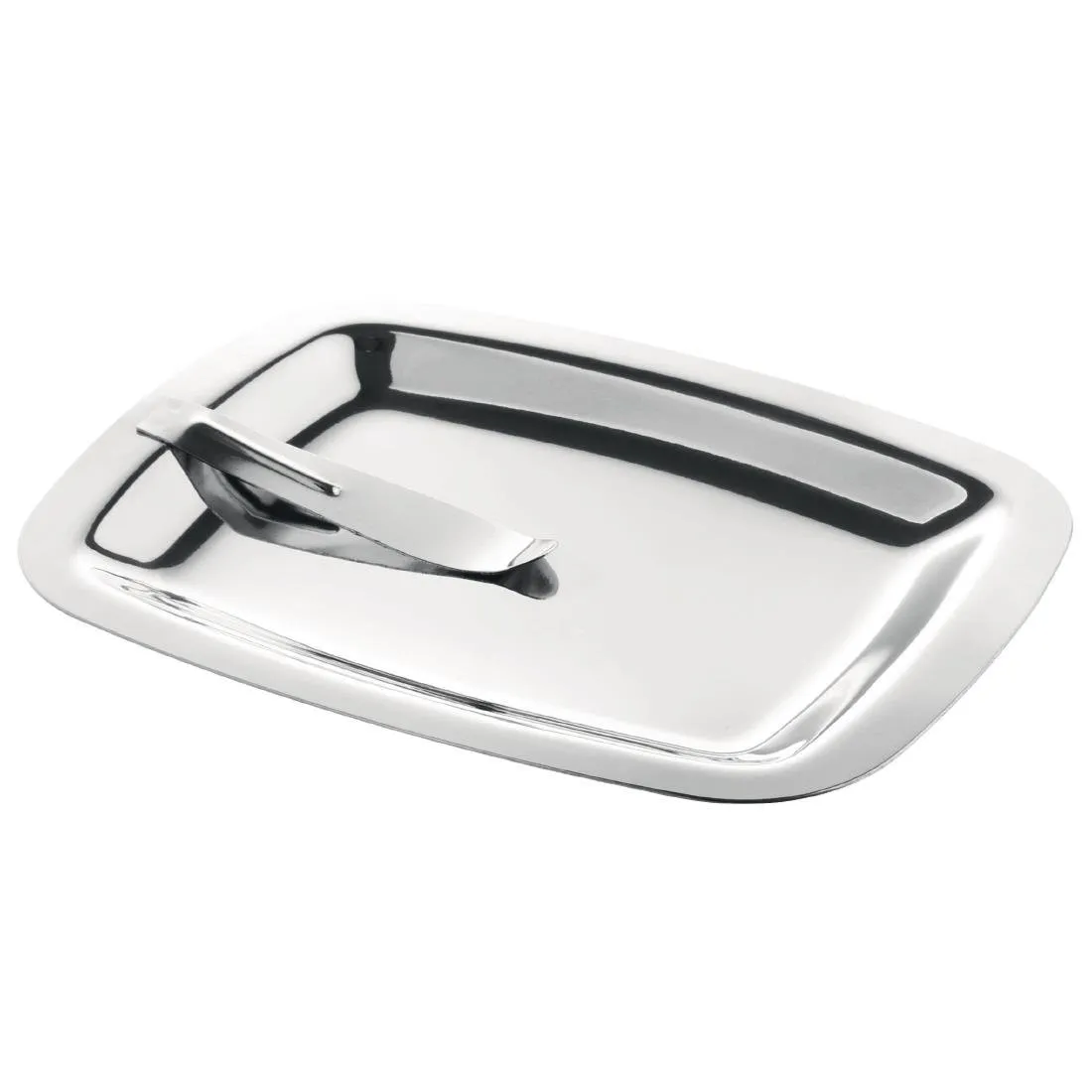 Priečinok na prílohy z nerezovej ocele s klipom - 150 x 120 mm