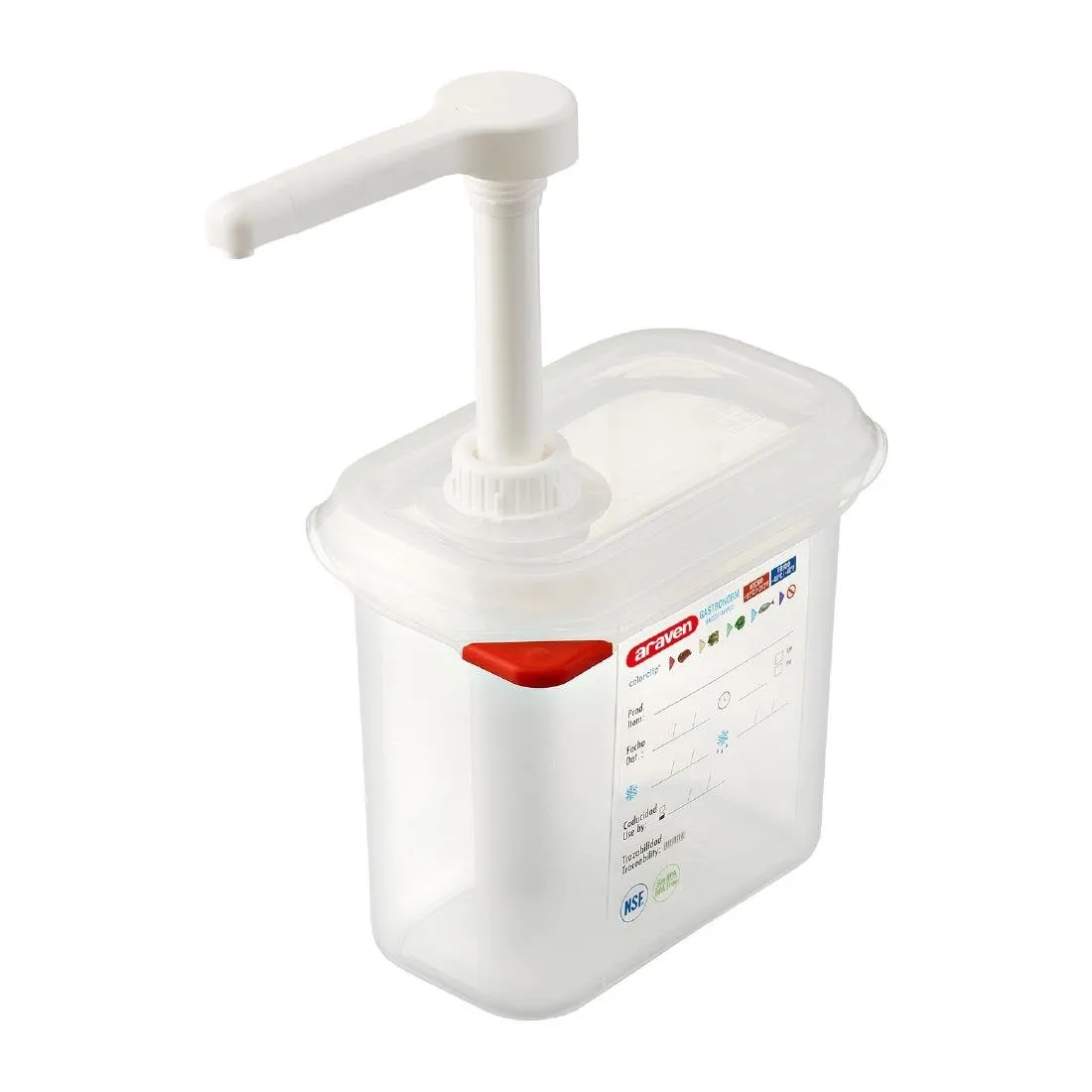 Distribútor omáčky transparentný GN 1/9 - 1,5 L