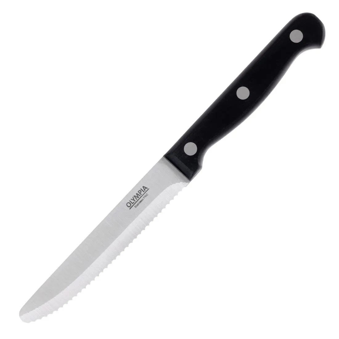 Nôž na steak čierny - Balenie 12