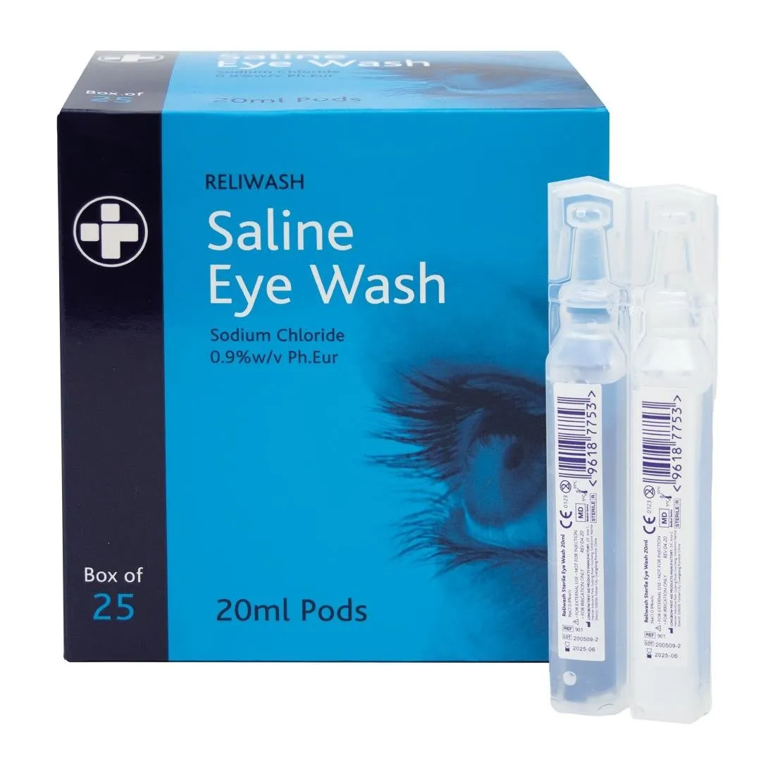 Očné kvapky soľné sterilné 20 ml - Balenie 25