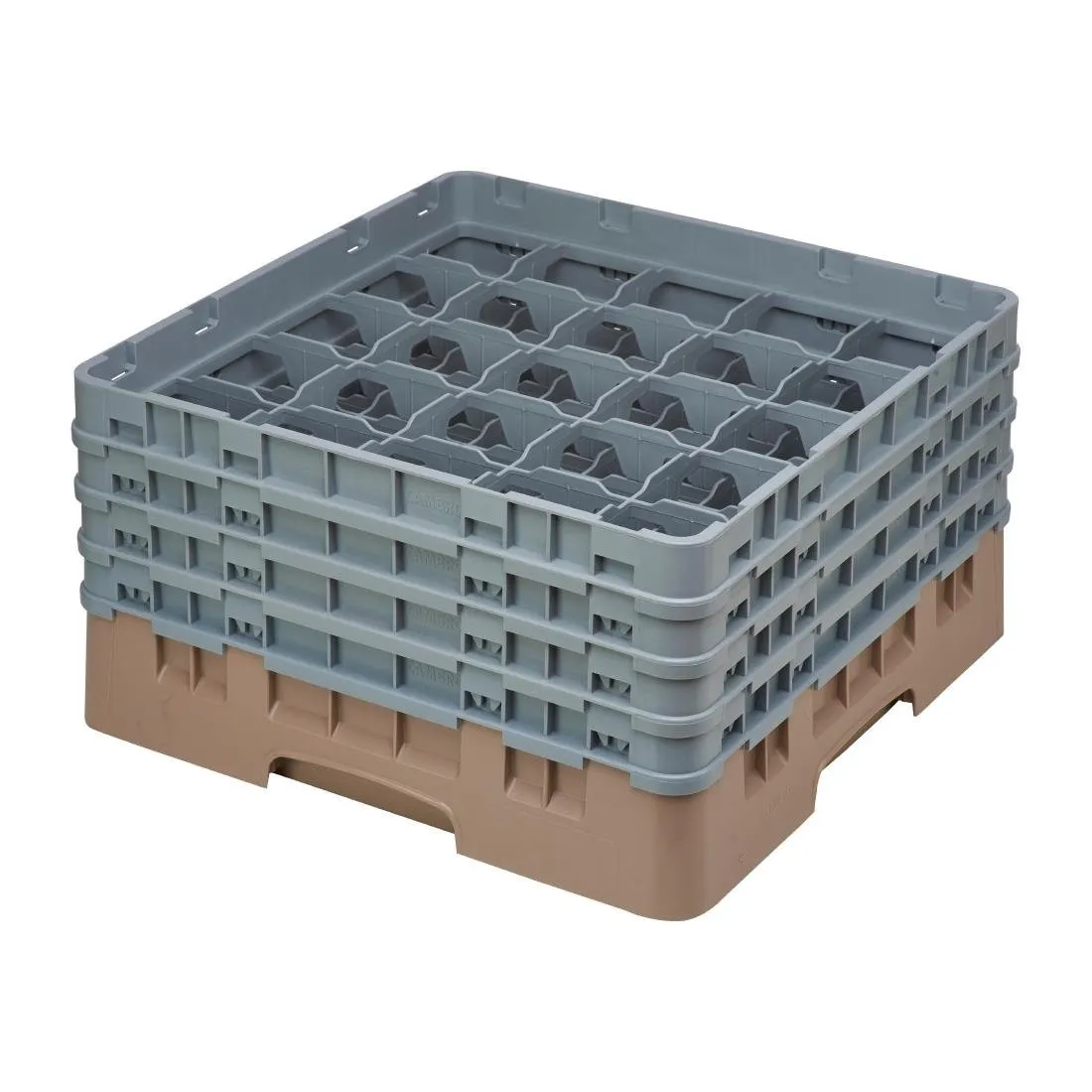Regál na poháre 25 oddelení Camrack Beige Maximálna výška - 215 mm
