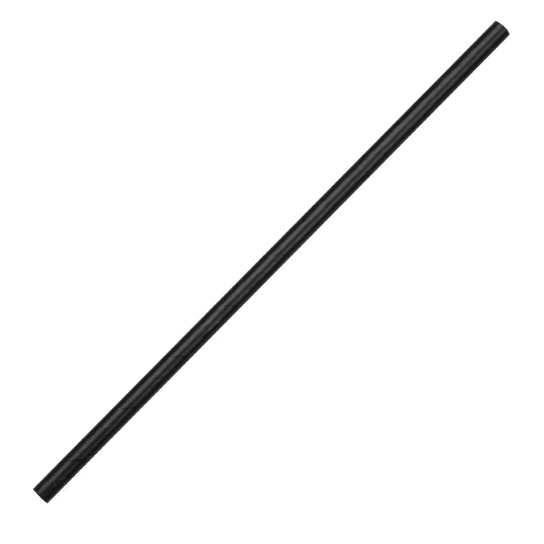 Čierna kompostovateľná papierová slamka - Dĺžka 210 mm - Balenie 250