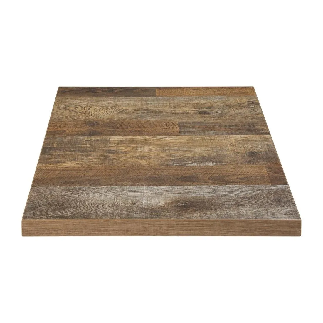 Stolový stolík s efektom starého dreva - 600 x 600 mm