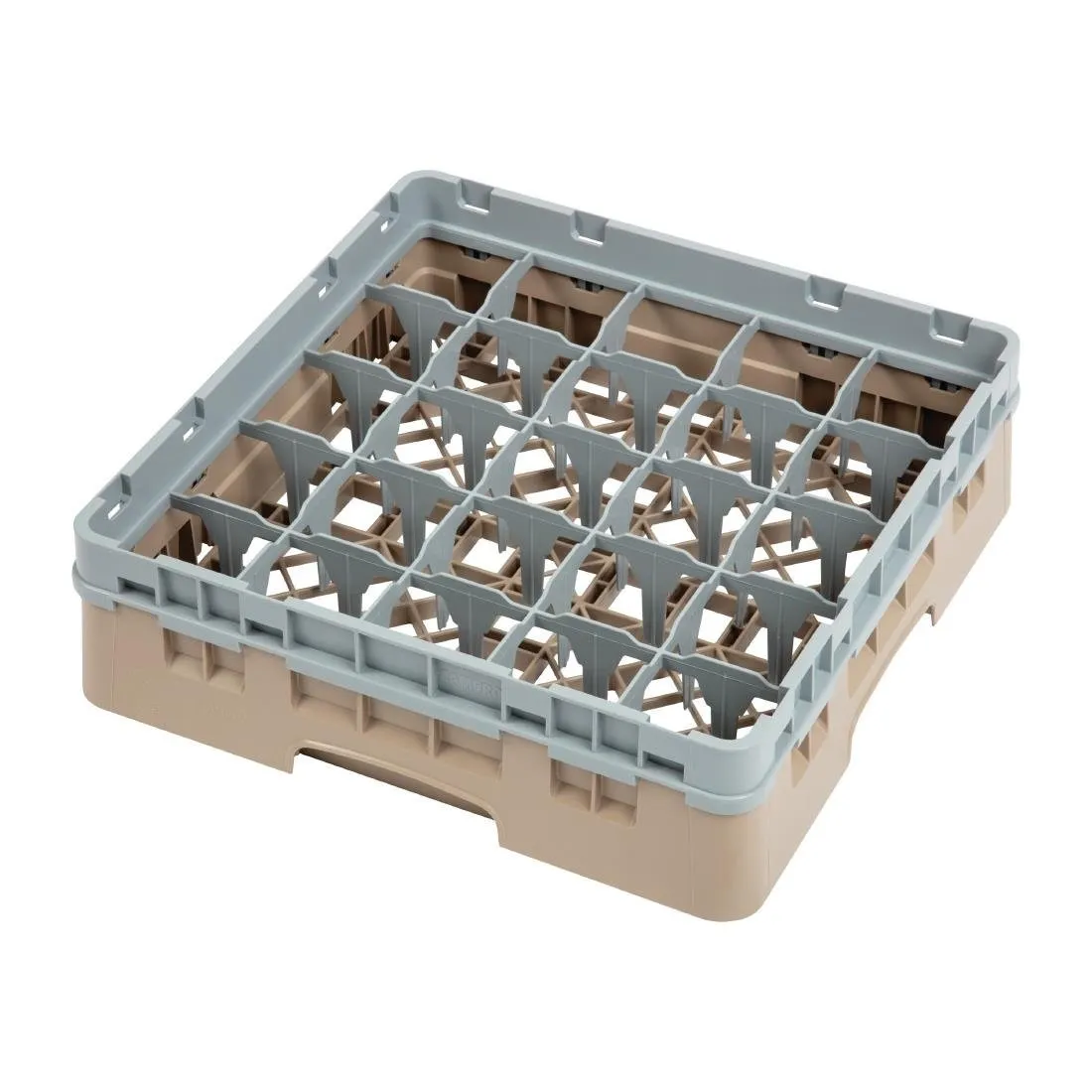 Regál na poháre 25 oddelení Camrack béžový - Š 500 x H 500 mm