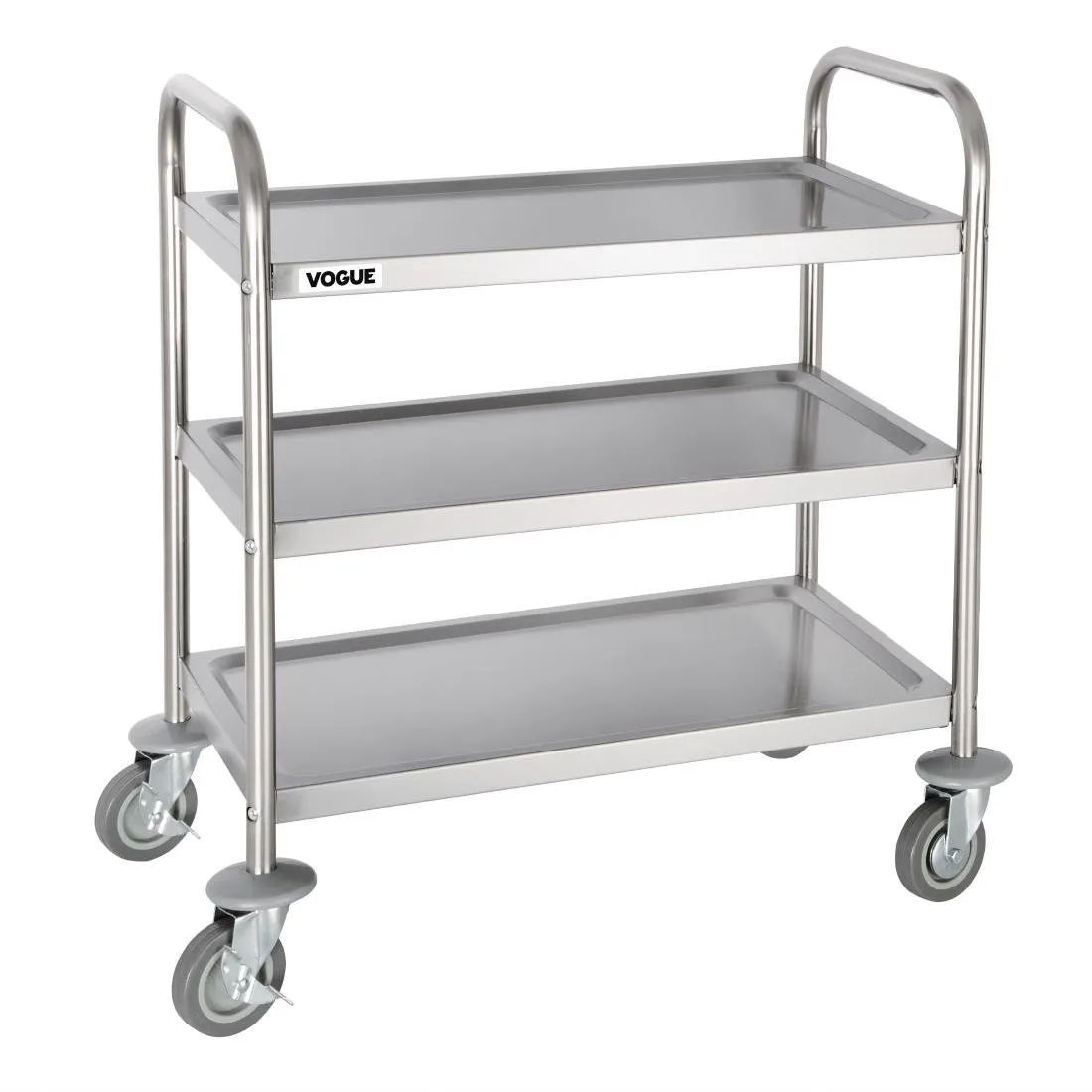 Nerezový Odkladací Vozík - 3 Úrovne - L 710 x P 405 mm - 128 kg