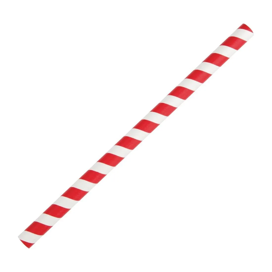 Slamky na smoothie z papiera - červené - Dĺžka 210 mm - Balenie 250 kusov