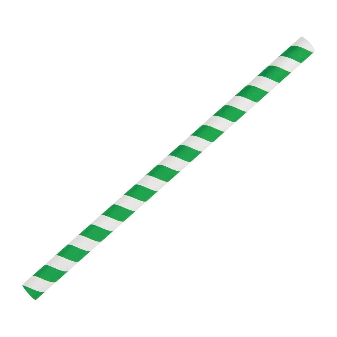 Slamky na smoothie z papiera - zelené - Dĺžka 210 mm - Balenie 250