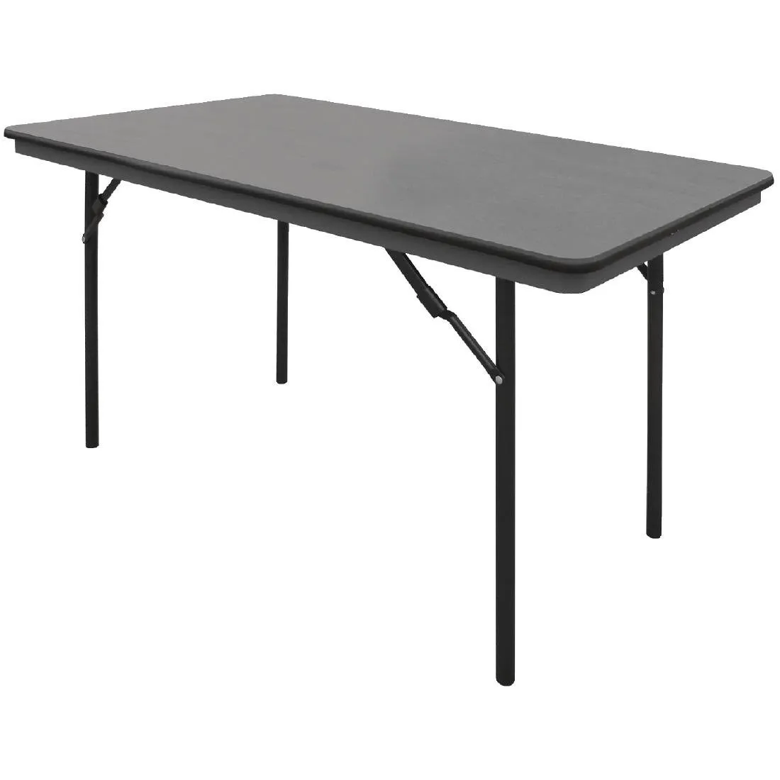Sklápací obdĺžnikový stôl sivý z ABS - 1220 mm