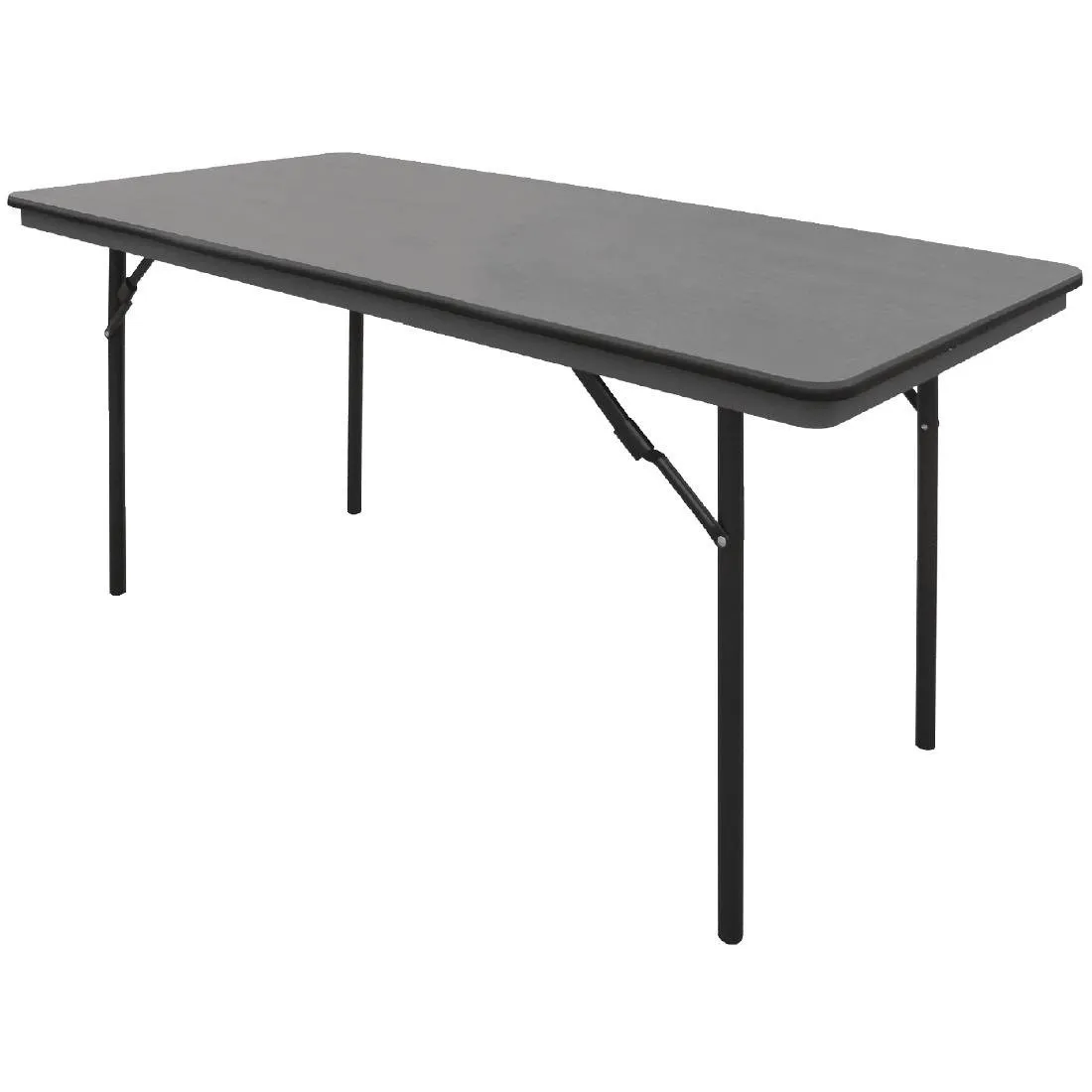 Skládací obdélníkový stôl sivý z ABS - 1520 mm