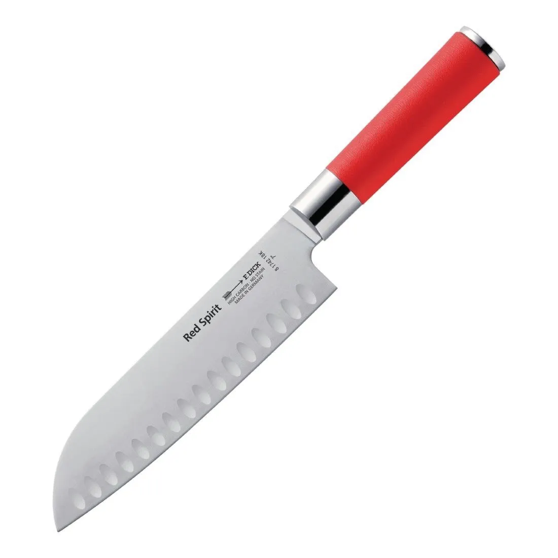 Santoku nôž s dierkovaným ostriečkom Red Spirit - 180mm