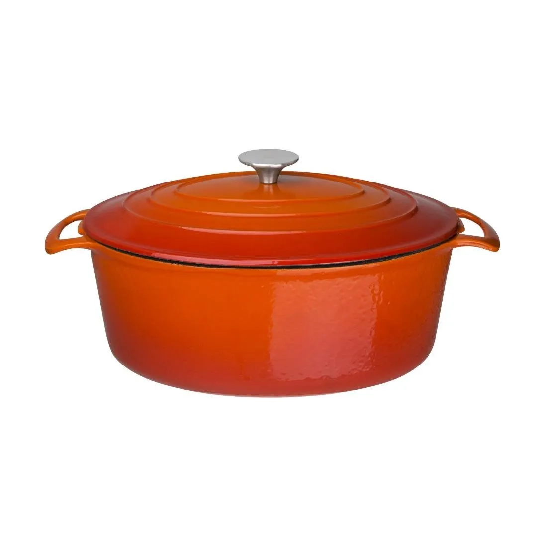 Veľká oválna hrnčiarska nádoba oranžová - 6L