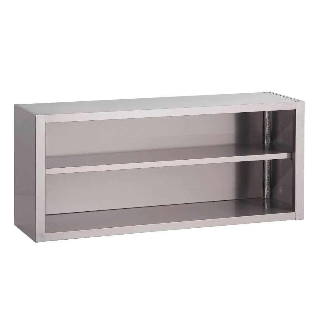 Nástenná otvorená skriňa z nerezovej ocele - Š 1400 x H 400 mm