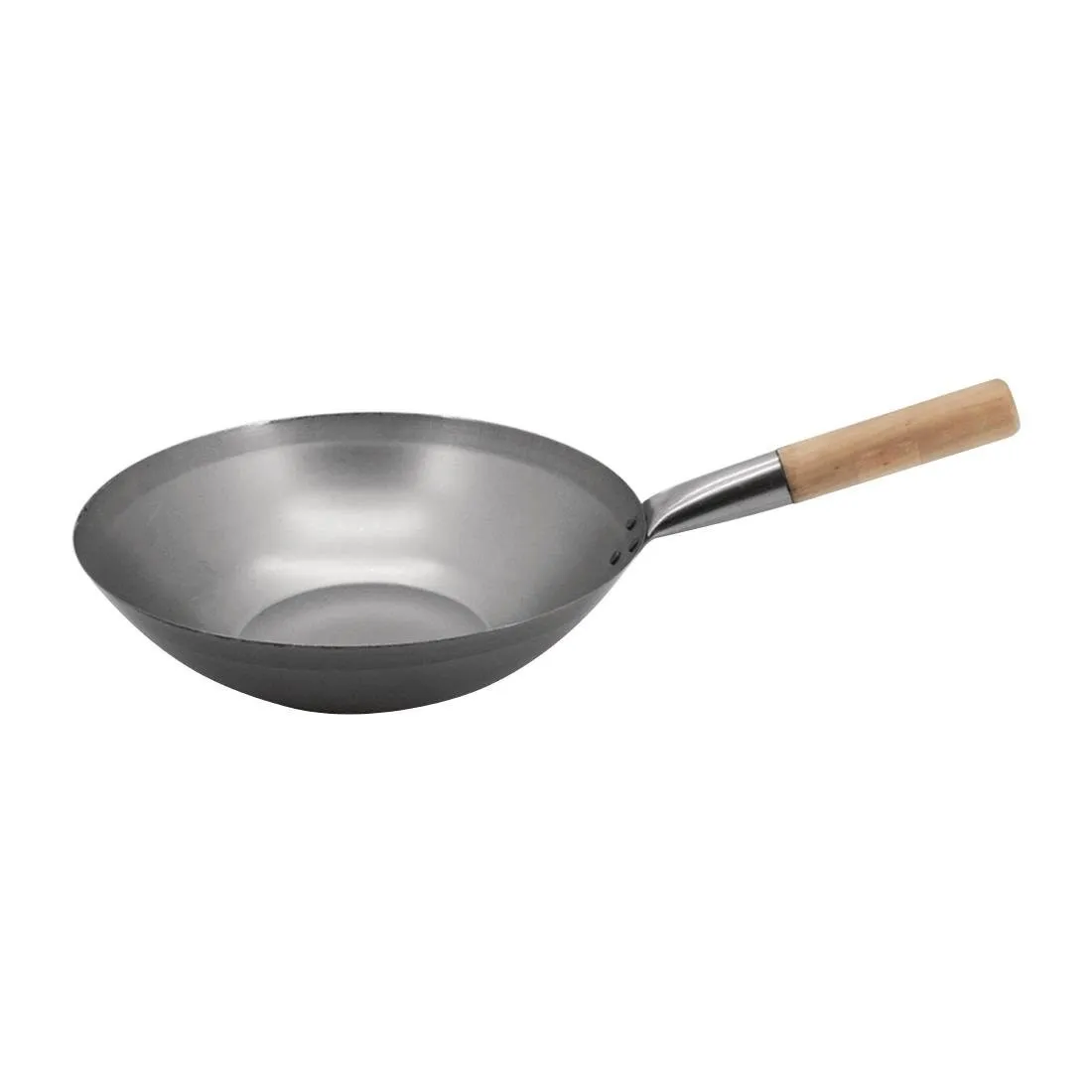 Wok z mäkkého ocele - 33 cm