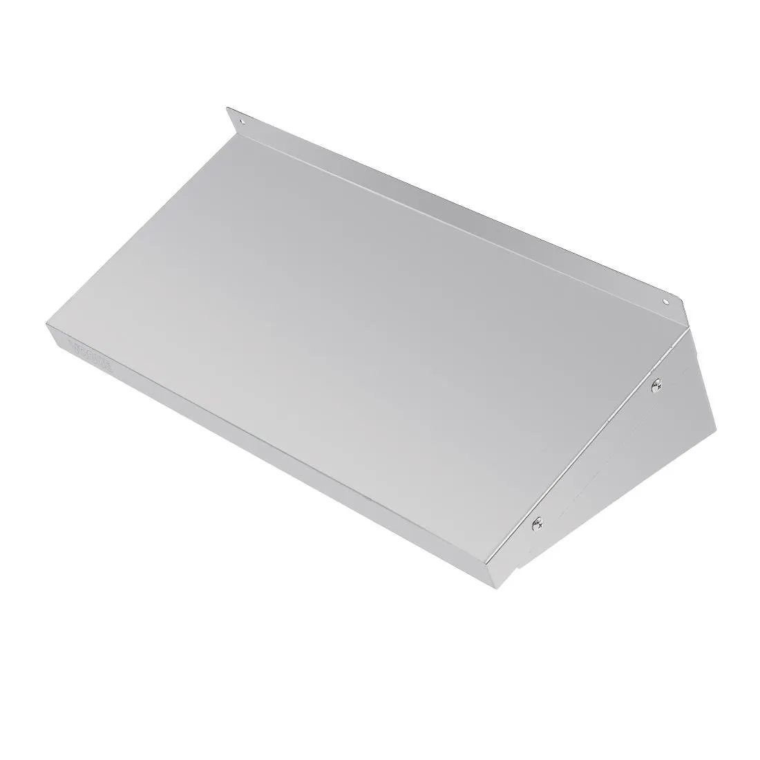 Nástenná polica zo štíhleho nerezového plechu - Š 600 x H 300 mm