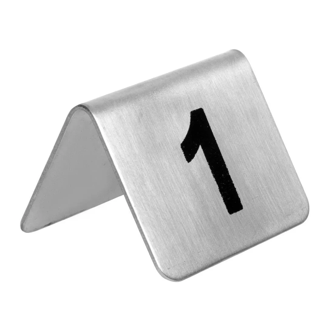 Čísla stolov z nerezovej ocele od 1 do 10