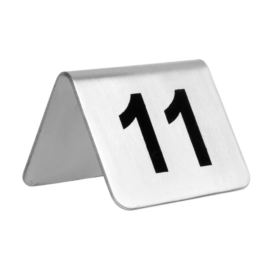 Čísla stolov z nerezovej ocele 11 až 20