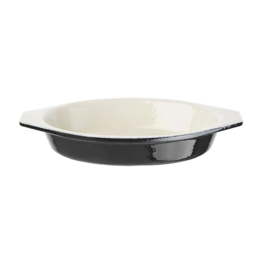 Plat na gratin oválny čierny - 650 ml