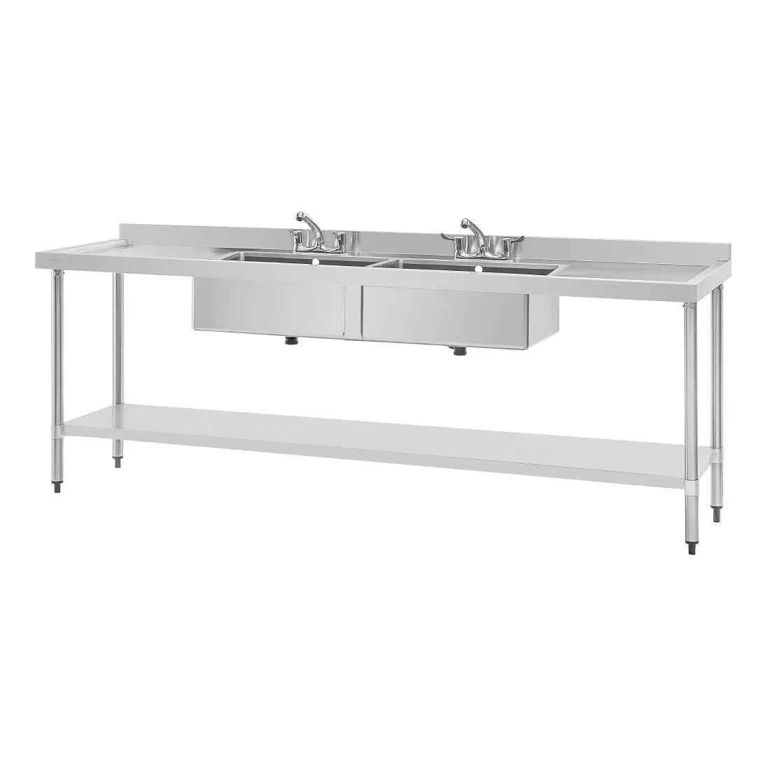 Plonge z nehrdzavejúcej ocele - L 2400 x P 600 mm