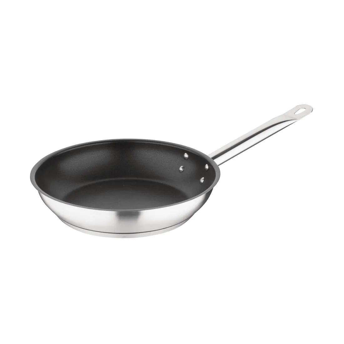 Nepriľnavá panvica zo štýlovej nerezovej ocele 240 mm