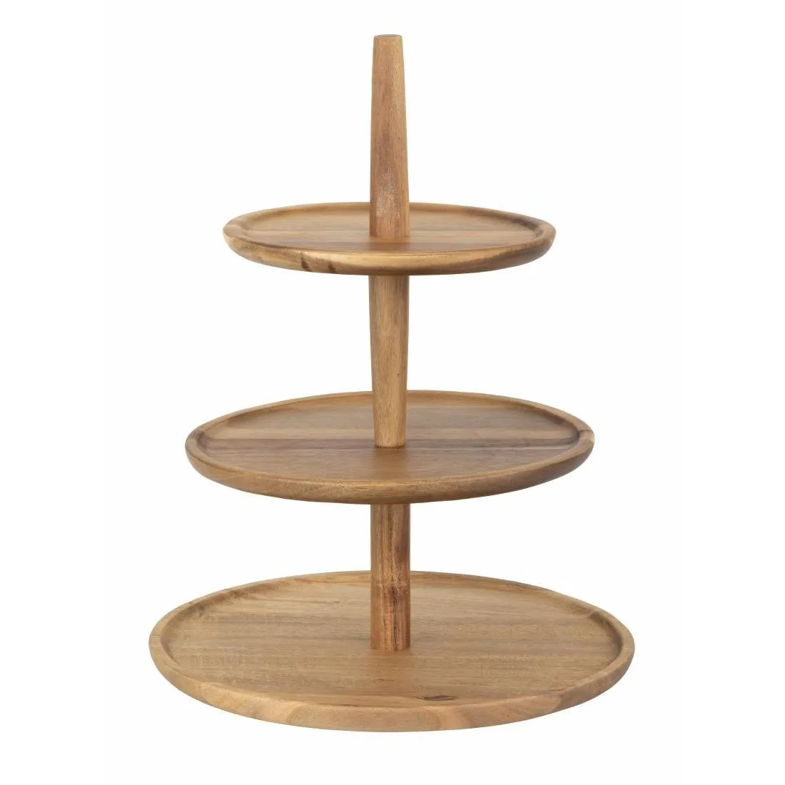 Stojan z akácie Ø305 x V395 mm - 3 úrovne