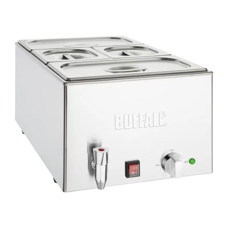 Bain-Marie s vypúšťacím kohútikom a GN nádobami