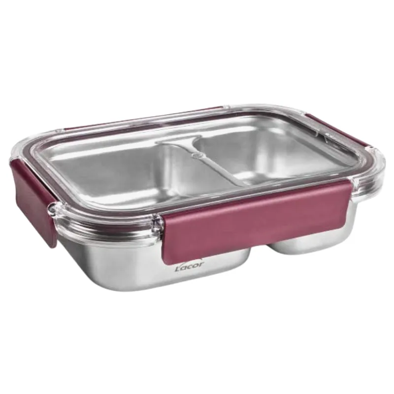 Boîte Inox avec Couvercle en Plastique AS TwoGo
