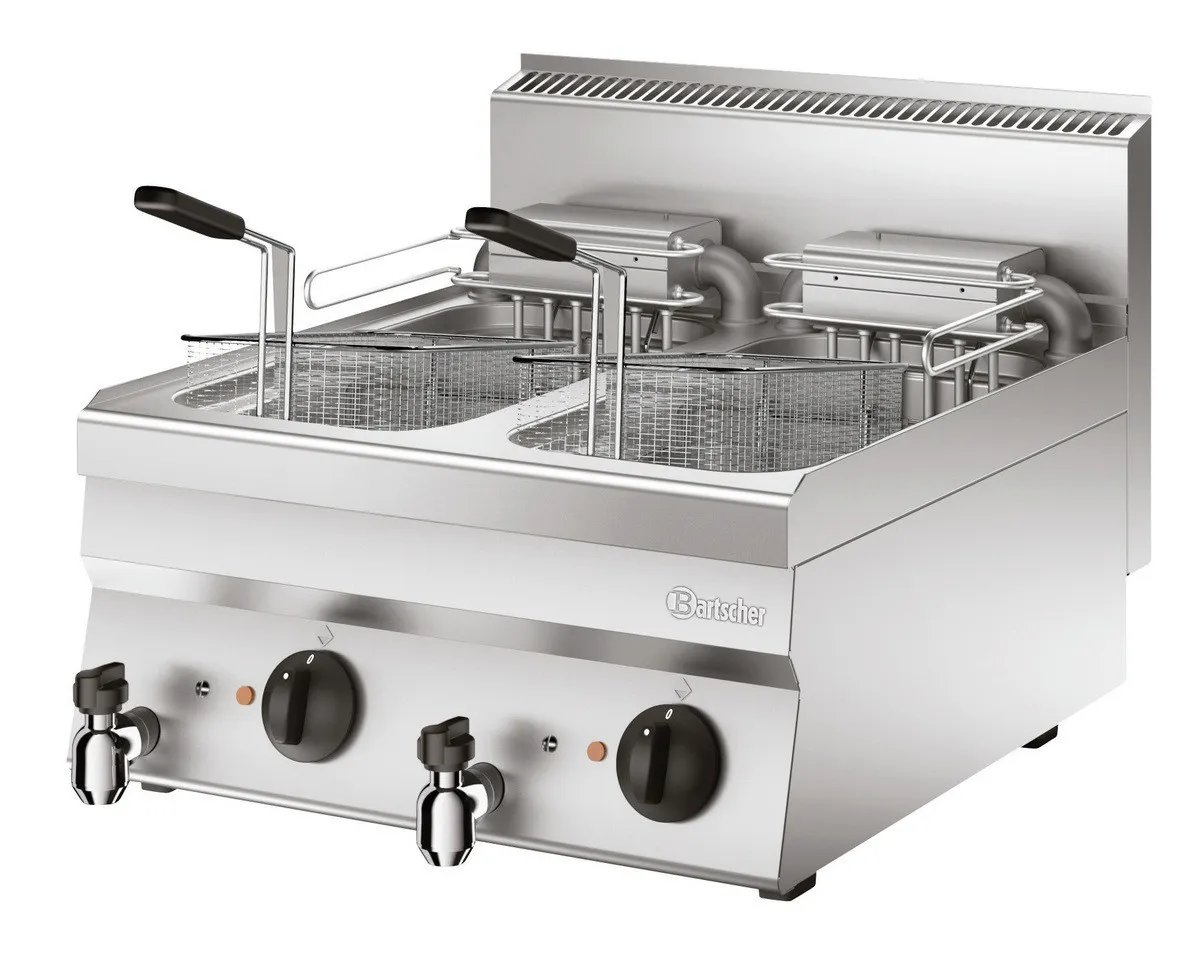 Elektrická fritéza na položenie - Séria 650 - 2 x 10 L