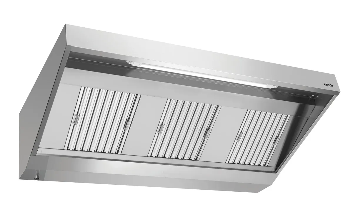 Nástenný digestor s motorom a osvetlením - Š 1800 x H 900 mm