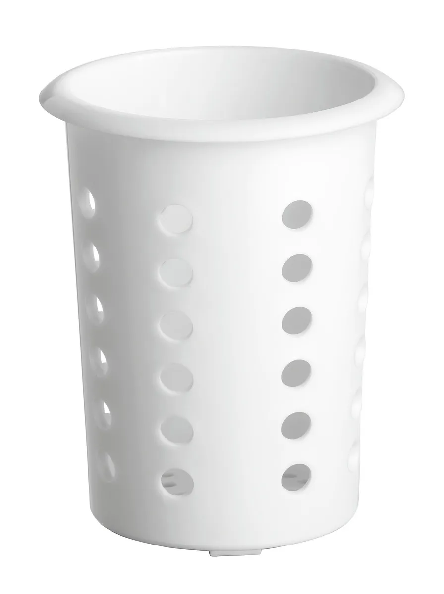Biely košík na príbory - Ø 90 mm
