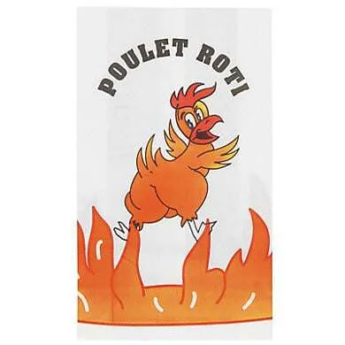 Sac Thermoscellable pour Poulet Rôti - 20 x 35,5 cm - Lot de 500