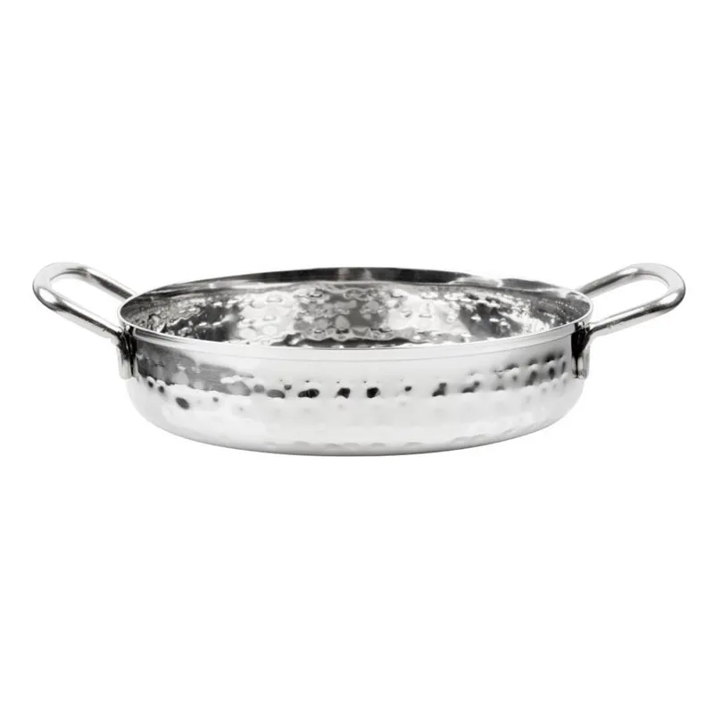 Plat en Inox Martelé Table Presentation 150mm