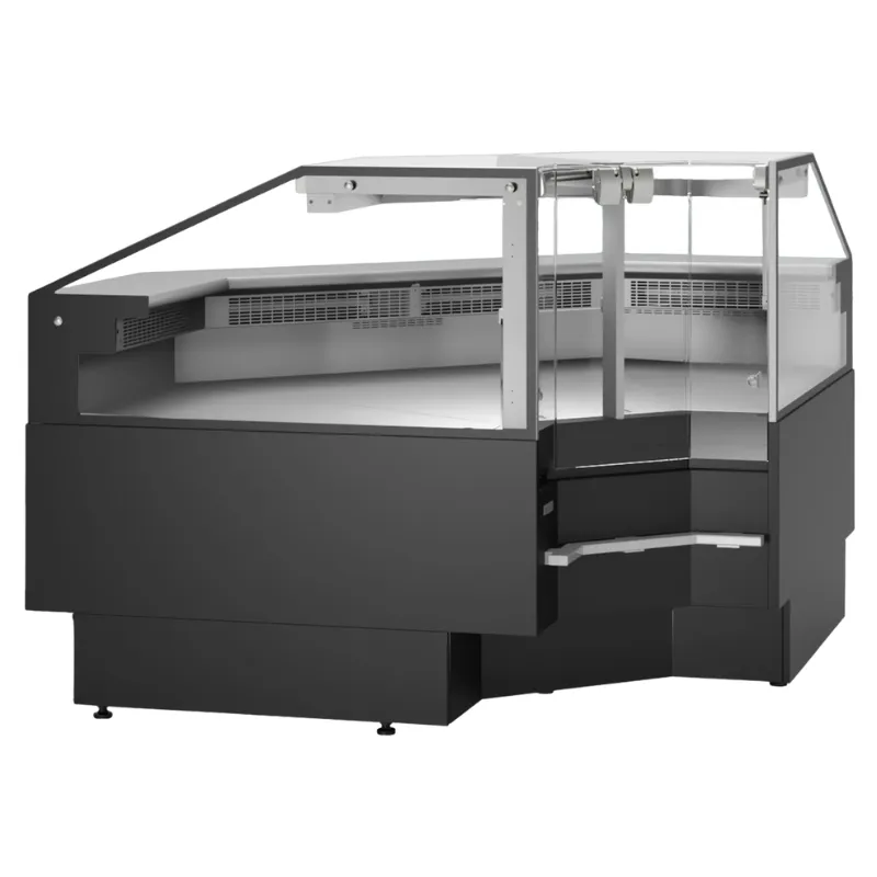 Chladiaci pult s rohovým modulom 90° - 345 L