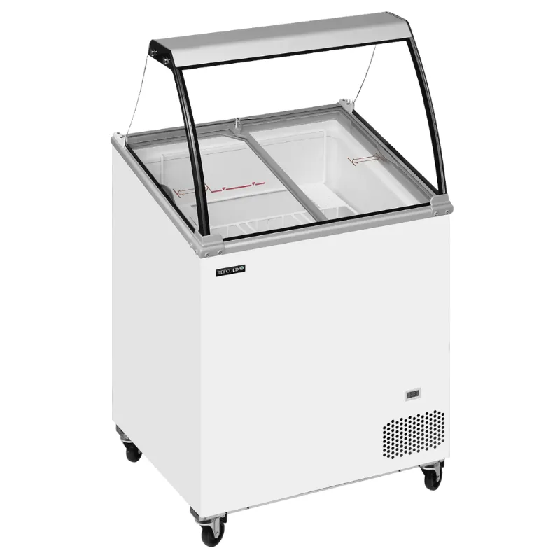 Vitrine na statickú zmrzlinu - 4 x 5 L