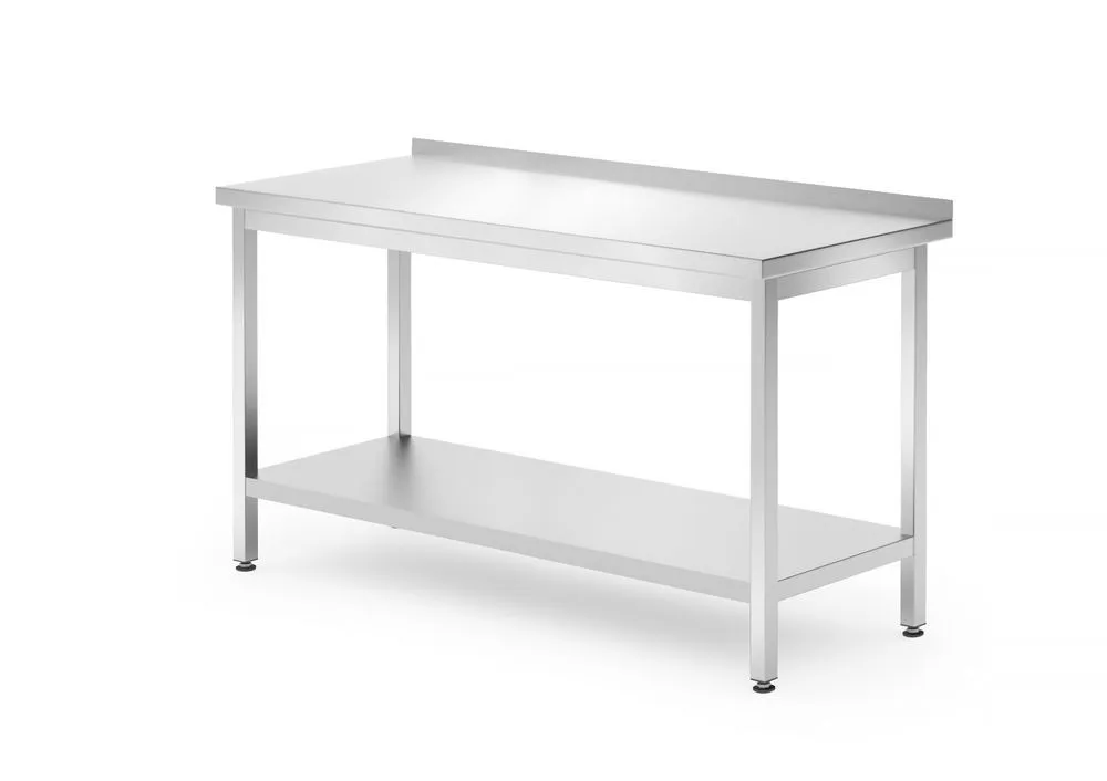 Nástenný pracovný stôl Profi Line s policou - H 700 x Š 1400 mm
