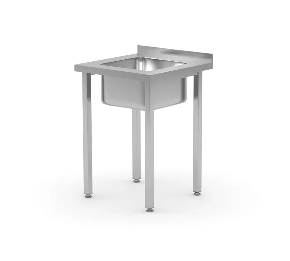 Umývací Stôl 1 Drez v Strede Kitchen Line - P 600 x L 600 mm