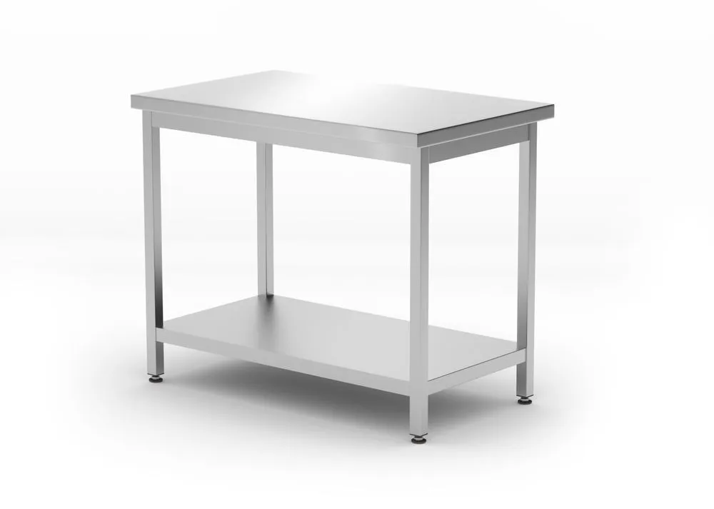 Centrálny pracovný stôl Kitchen Line s policou - H 600 x Š 1000 mm