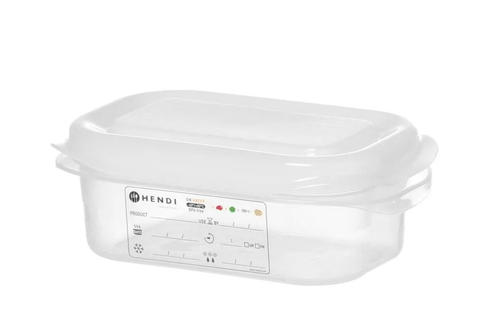 Gastronádoba GN 1/9 Priehľadná z PP - 0,6 L