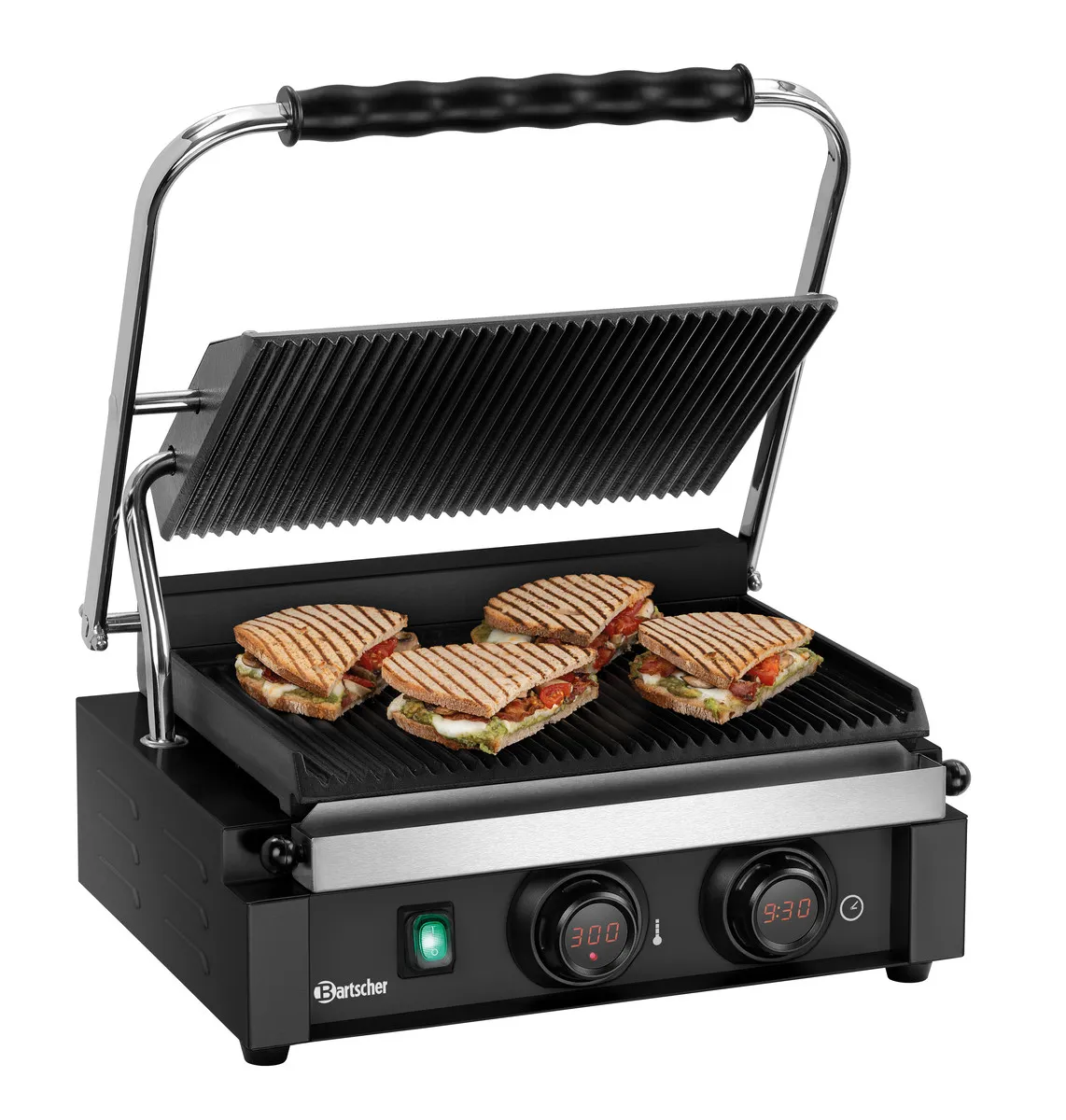 Gril Kontakt Panini - Dosky s drážkami