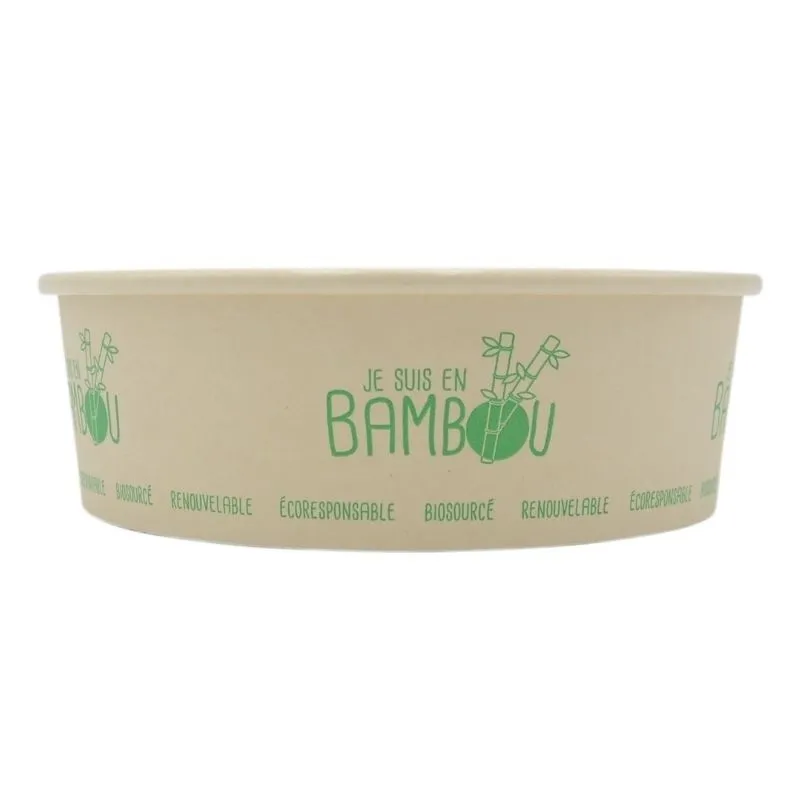 Miska na šalát z bambusu - 750 ml - Balenie 50 kusov