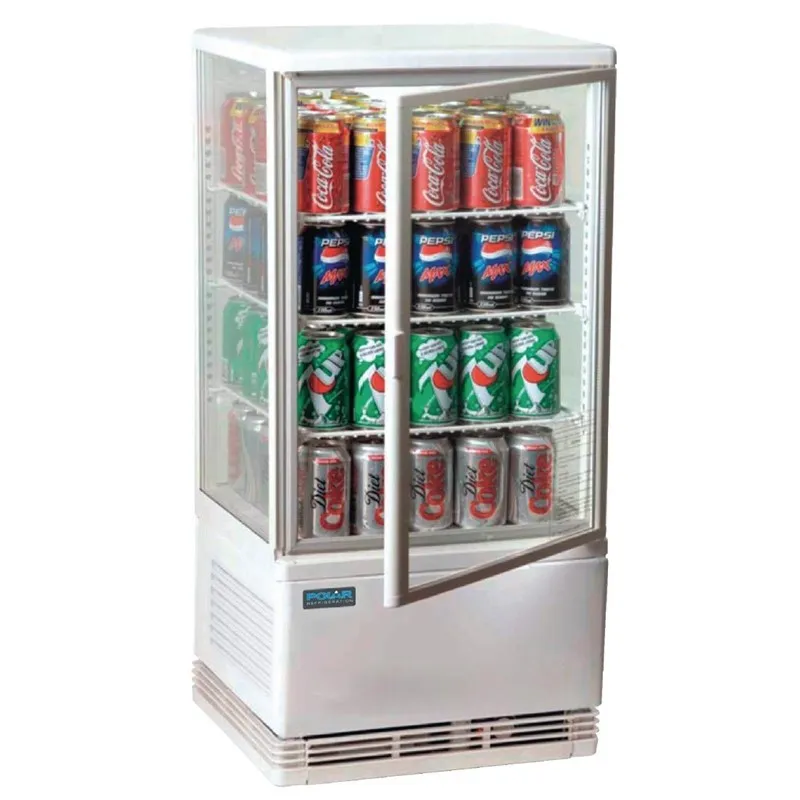 Biela chladená vitrína séria C - 68 L